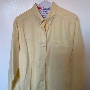 IZOD Lacoste Long Sleeve Yellow Button Down